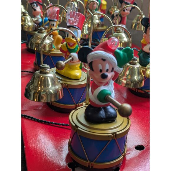 1992 Mr. Christmas Mickey’s Marching Band – 8 Disney Characters Drummers – WORKS - Picture 4 of 11